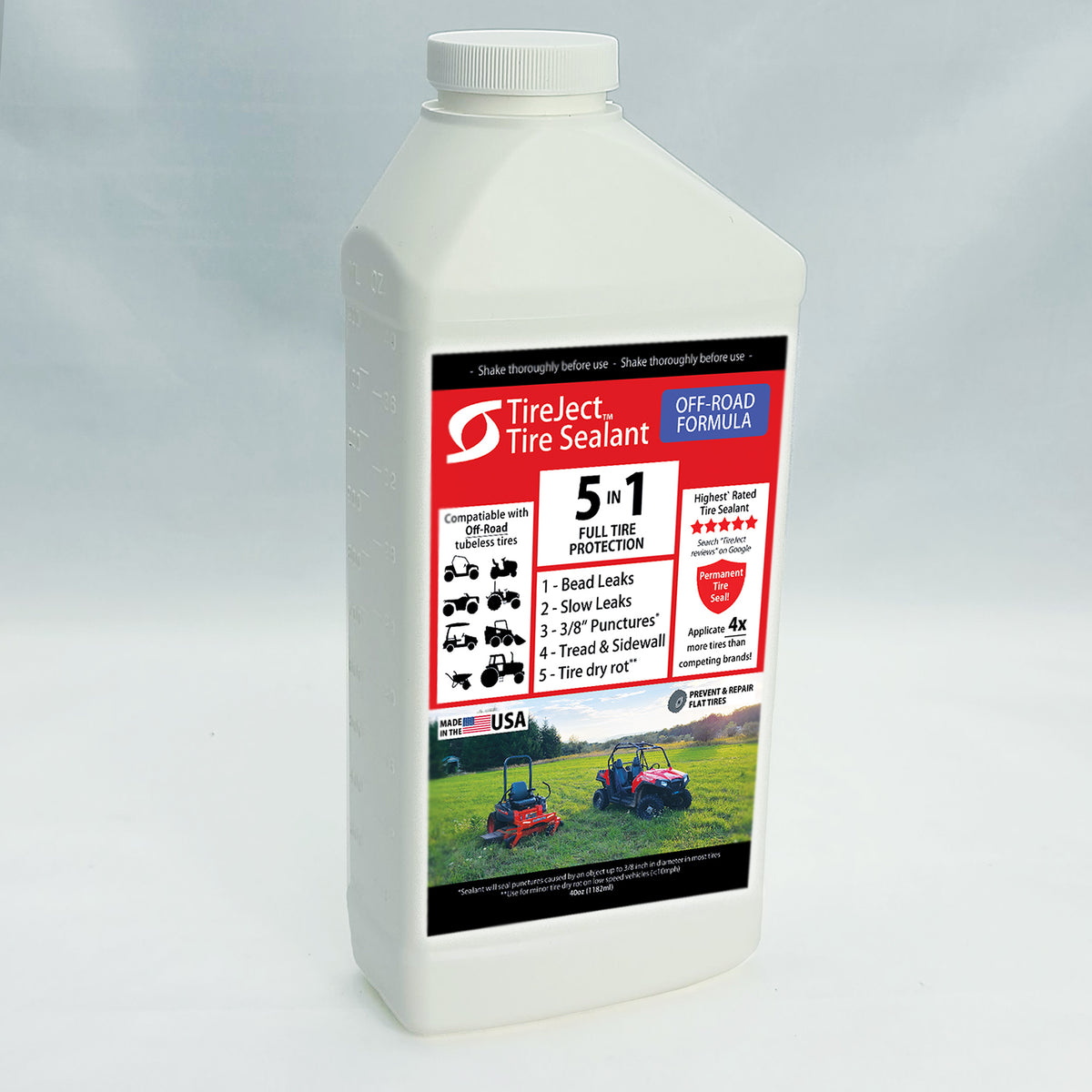 TireJect Off-Rad Tire Sealant Refill Bottle - Fix & Prevent Flat Tires ...
