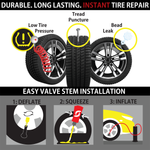 Sedan/Crossover/Truck 2-in-1 Tire Sealant & Bead Sealer Kit