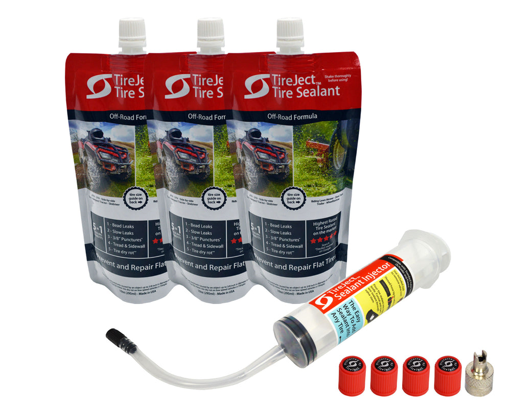 Lawn Mower Tire Sealant - Tire Protection Kit