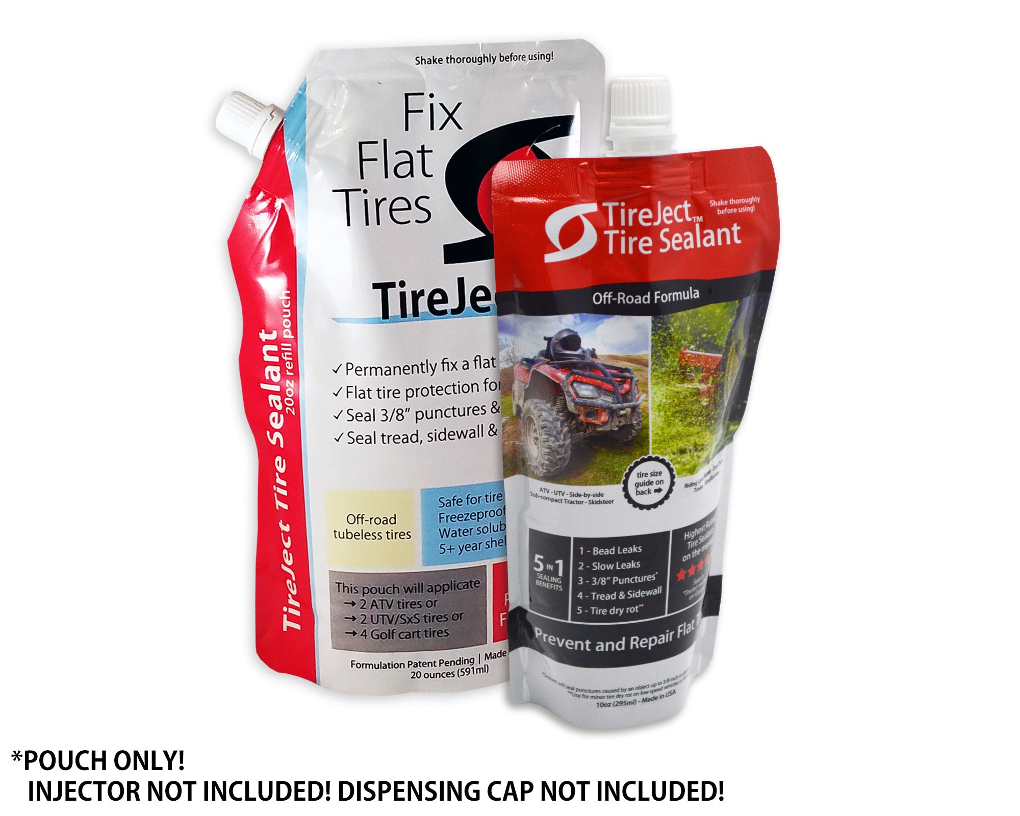 TireJect Automotive Compact Car 2-in-1 Tire Sealant & Bead Sealer Kit for Tire Repair of Leaks and Punctures